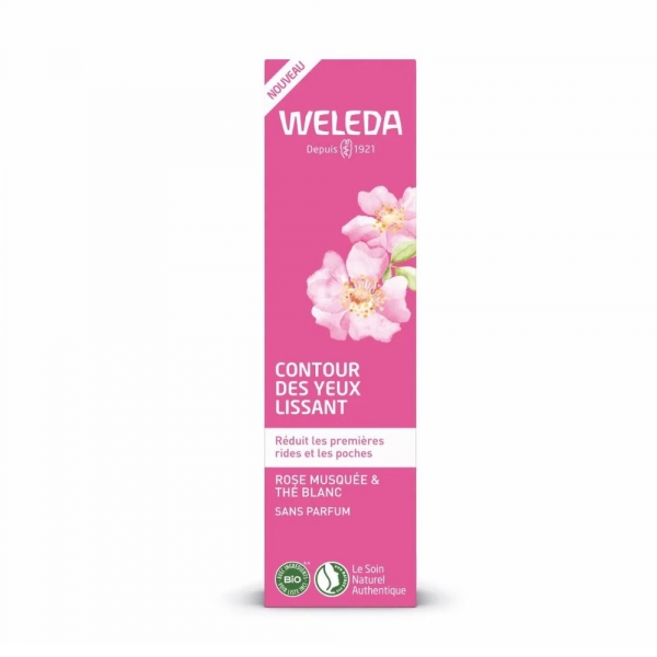 WELEDA Contour des yeux lissant à la Rose Musquée & Thé Blanc 12 ml