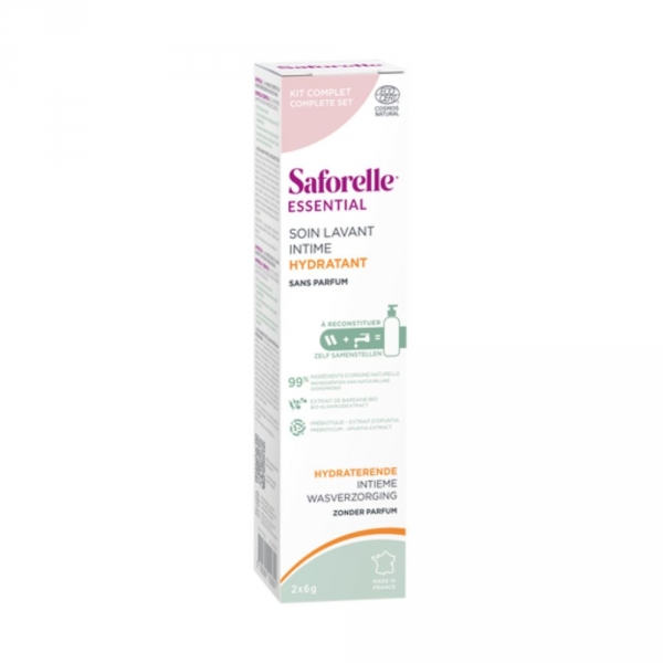 SAFORELLE - Soin Lavant Intime Hydratant - Kit de Démarrage - 2x6g