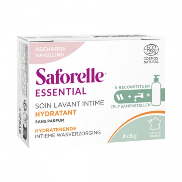 SAFORELLE - Recharge Soin Lavant Intime Hydratant - 4x6g