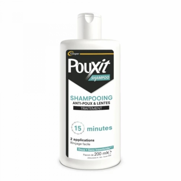 POUXIT Shampooing Traitement Anti-Poux et Lentes 200 ml