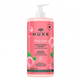 NUXE Very Rose - Gelée de Douche Apaisante - Parfum Eau Florale de Rose 750ml