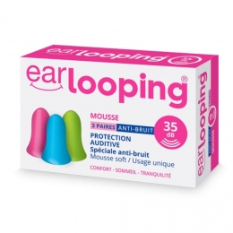 EARLOOPING - Mousse Anti-Bruit 35db 3 paires