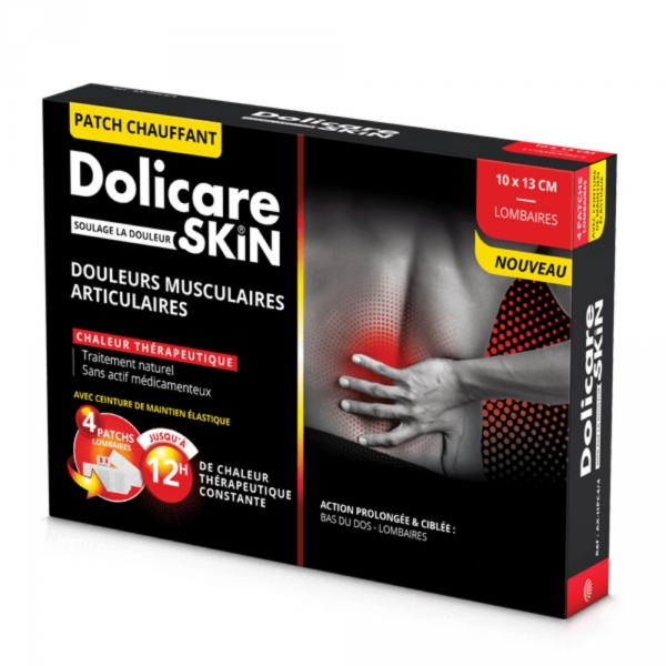 AXAMED - Dolicare Skin - 4 Patchs Lombaires Chauffants