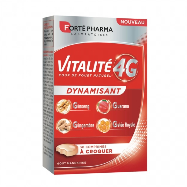 Forté Pharma - Vitalité 4G  - 30 comprimés à croquer