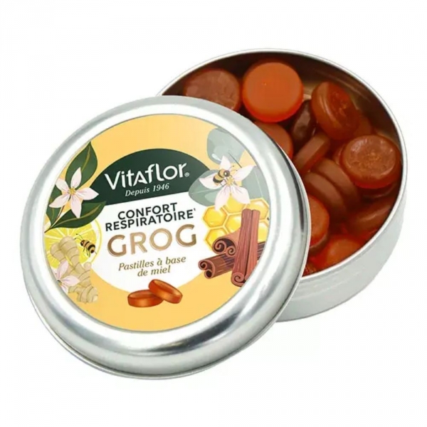 Vitaflor Grog Pastilles Miel 45 g