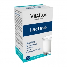 Vitaflor Lactase - Digestion du Lactose - 60 comprimés