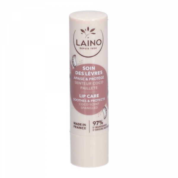 LAINO Soin des lèvres Pailleté Coco (stick lèvres 4g)