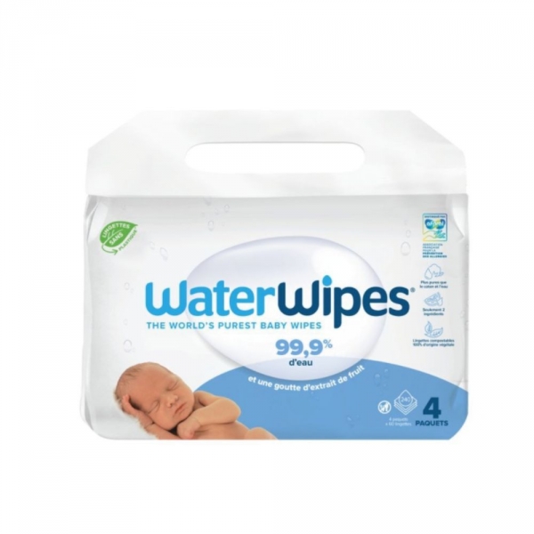 Water Wipes - Lingettes Bébé à la Peau Sensible - 2 formats