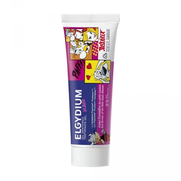 ELGYDIUM KIDS Dentifrice Astérix Enfant 3/6 ans Arôme Grenadine