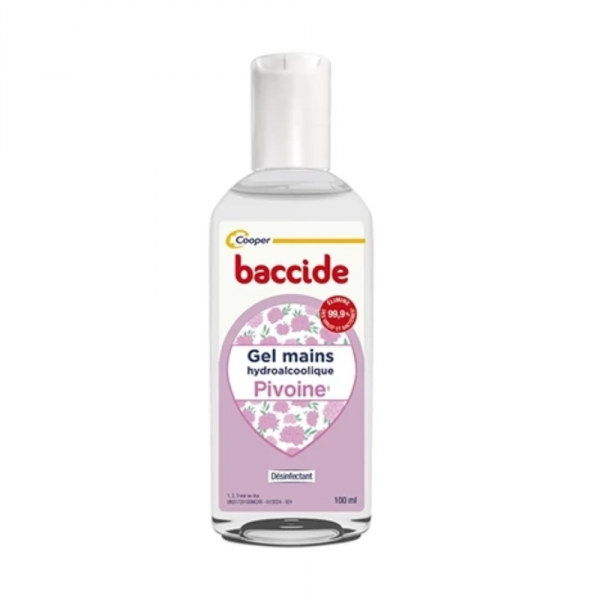 BACCIDE - Gel Hydroalcoolique Mains Pivoine - 100ml