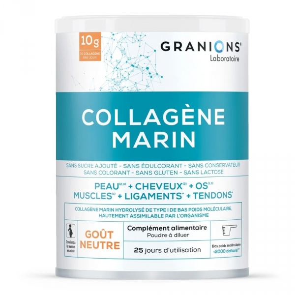 GRANIONS - Collagène Marin Type 1 - 258g de poudre