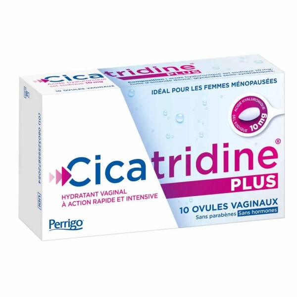 Cicatridine Plus - Acide hyaluronique sel sodique 10 mg - 10 Ovules Vaginaux