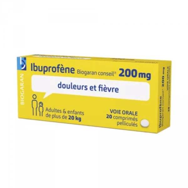 IBUPROFENE 200mg - 20 comprimés - Biogaran