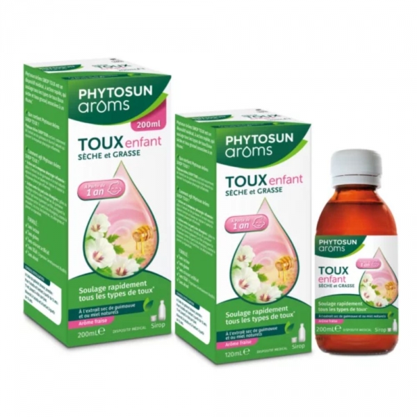 Sirop Toux Sèche et Grasse Enfant PHYTOSUN AROMS