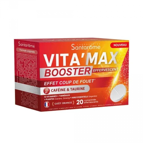 SANTAROME - Vita'Max Booster - 20 comprimés effervescents