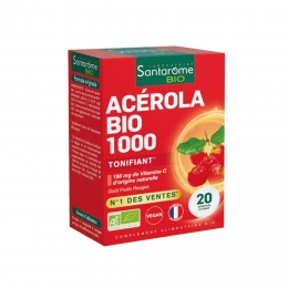 SANTAROME Bio - Acérola Bio 1000 - Tonifiant