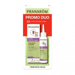 PRANAROM - Lotion Traitante Flash Anti-Poux & Lentes - Lot de 2