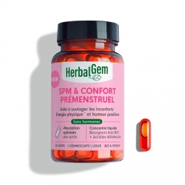 HERBALGEM - SPM & Confort Prémenstruel Bio - 30 gélules