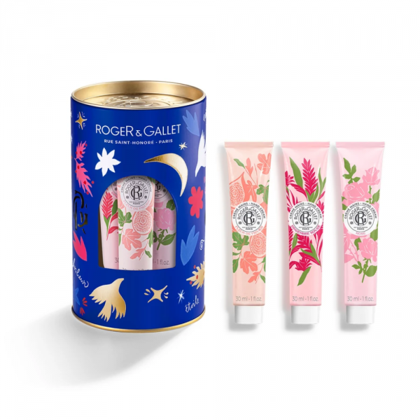 ROGER & GALLET - Coffret Noël Crèmes Mains Gingembre, Figuier & Rose