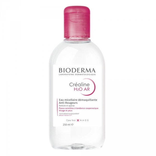 BIODERMA CREALINE H2O AR Eau Micellaire Démaquillante Anti-Rougeurs - 250 ml