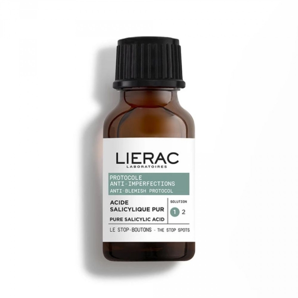 LIERAC - Le Stop-Boutons - Acide Salicylique Pur - 15ml