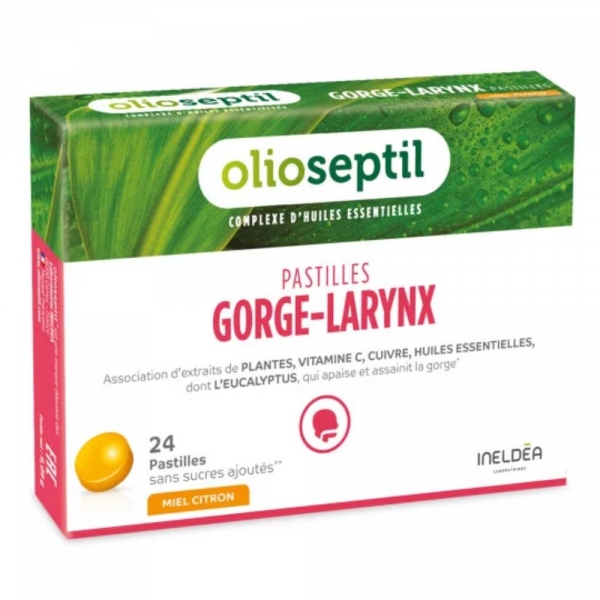 OLIOSEPTIL - Gorge-Larynx - 24 Pastilles