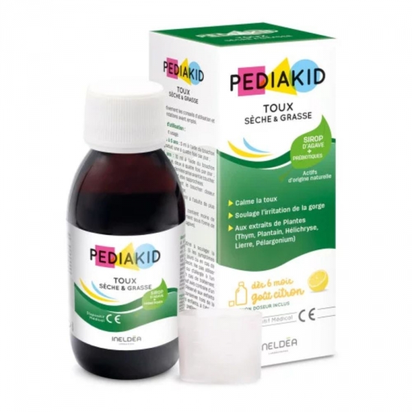 Pediakid - Sirop Enfant Toux Sèche & Grasse - 125ml