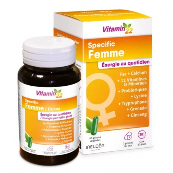 VITAMIN 22 - Specific Femme - 60 Gélules