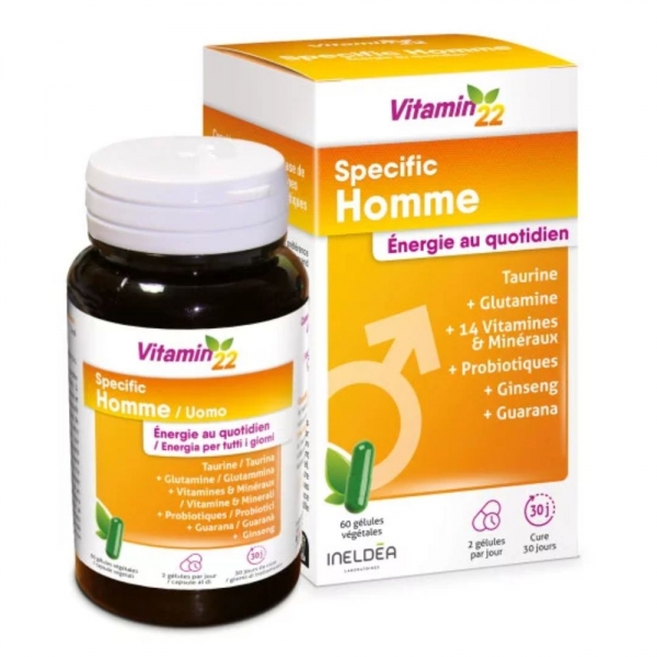 VITAMIN 22 - Specific Homme - 60 Gélules