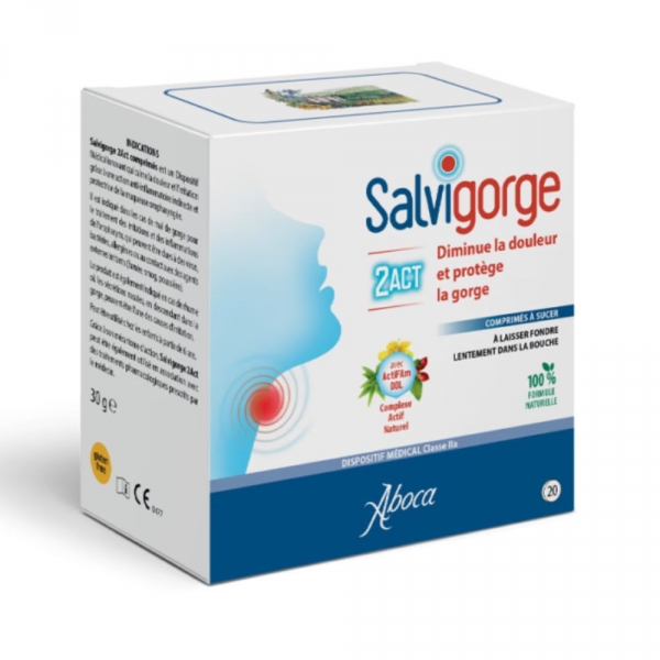 Salvigorge 2Act - Comprimés pour la Gorge