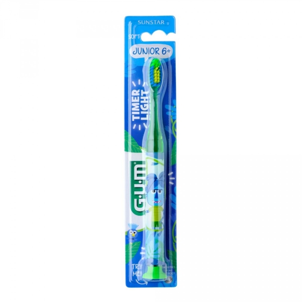 GUM JUNIOR 6ans+ - Brosse à Dents Soft Timer Light