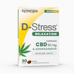 D-STRESS Relaxation - CBD & Ashwagandha - 30 capsules