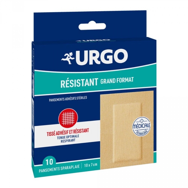 URGO - 10 Pansements Résistants Grand Format