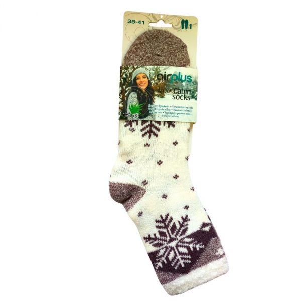 AIRPLUS - Chaussettes Hydratantes Aloe Cabin Socks Femme - Taille 35-41