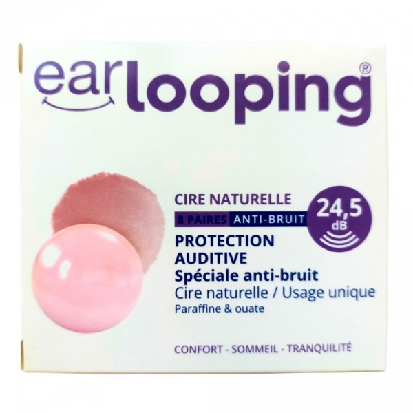 EARLOOPING - Cire Naturelle Anti-Bruit 24,5db 8 paires