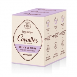 CAVAILLES - Savons Surgras Solide Délice de Figue - 3x200g