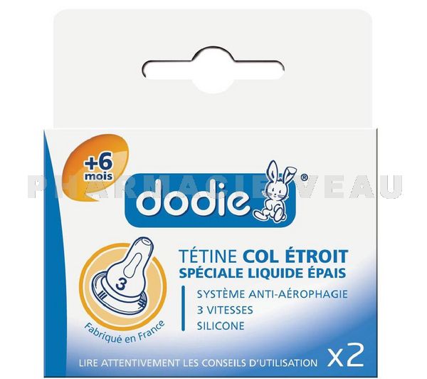 Dodie Tetine Col Etroit 2eme Age Silicone Boite De 2 Vente En Ligne