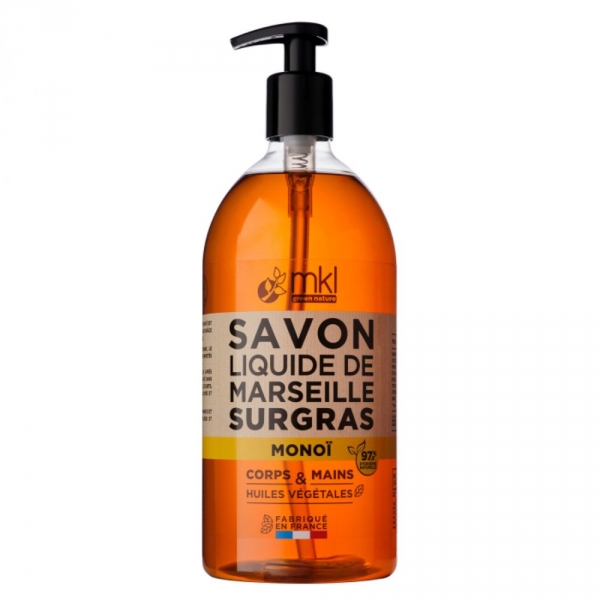 MKL SAVON DE MARSEILLE Liquide au Monoï 1 Litre