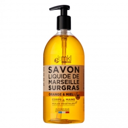 MKL SAVON DE MARSEILLE Liquide à l'Orange Miel 1 Litre