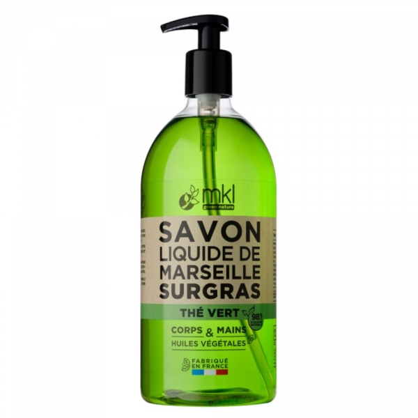 MKL SAVON DE MARSEILLE Liquide au Thé Vert 1 Litre