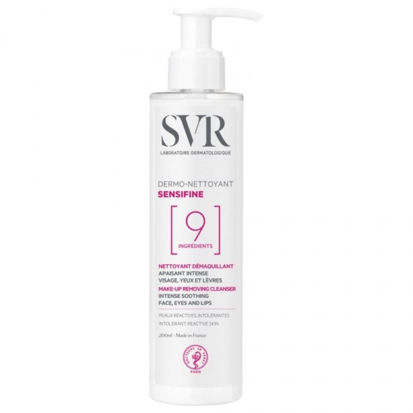 SVR SENSIFINE Nettoyant Démaquillant Visage Yeux et Lèvres (200ml)