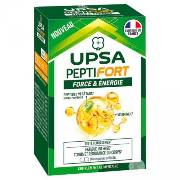 UPSA PeptiFort Force & Énergie - 60 comprimés