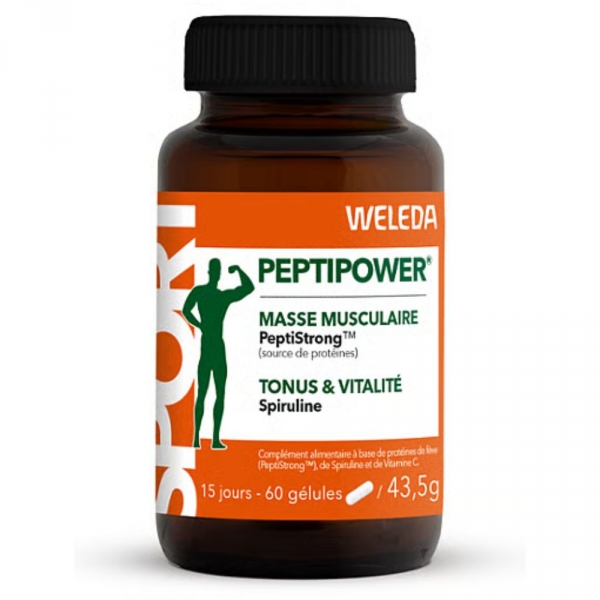 WELEDA - Peptipower - Masse Musculaire, Tonus & Vitalité - 60 gélules