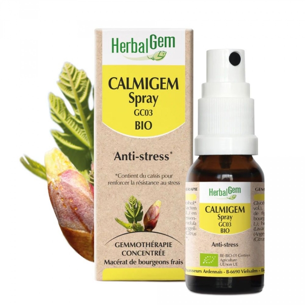 HERBALGEM CALMIGEM Spray Anti-Stress BIO Spray buccal 15ml 