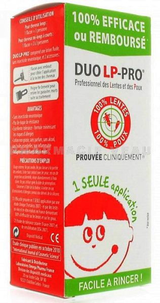 DUO L-P Pro A Lotion Anti-Poux et lentes - Parapharmacie Prado Mermoz
