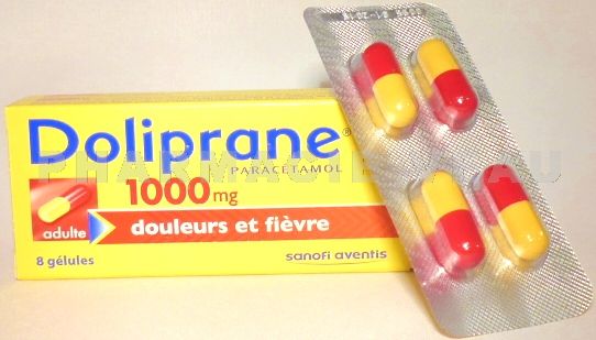 DOLIPRANE 1000mg boîte de 8 gélules - PharmacieVeau.com vente en ligne  FRANCE