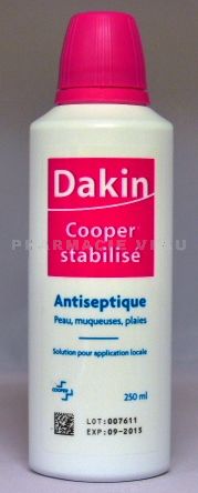 Dakin Cooper Stabilisé Antiseptique Flacon 250ml Acheter