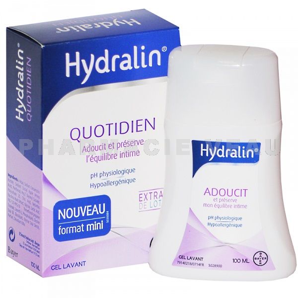 HYDRALIN Quotidien Gel Lavant Intime (100 ml) - Pharmacie Veau (France)